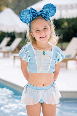 *PREORDER*Glass Slipper Puff Sleeve Bikini