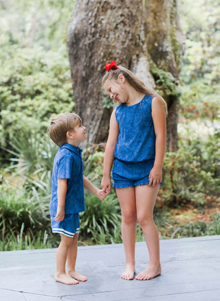 Lucy Bamboo Terry Set ~ Navy