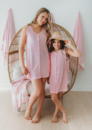 Terry Cover-up Dress ~ Orchid Pink