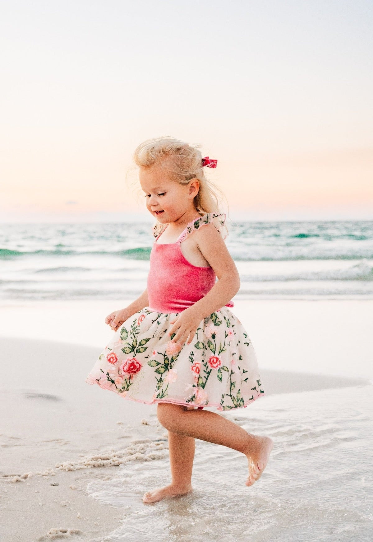 *PREORDER* Rose Petal Enchantment Flutter Sleeve Dress and Bloomer Set