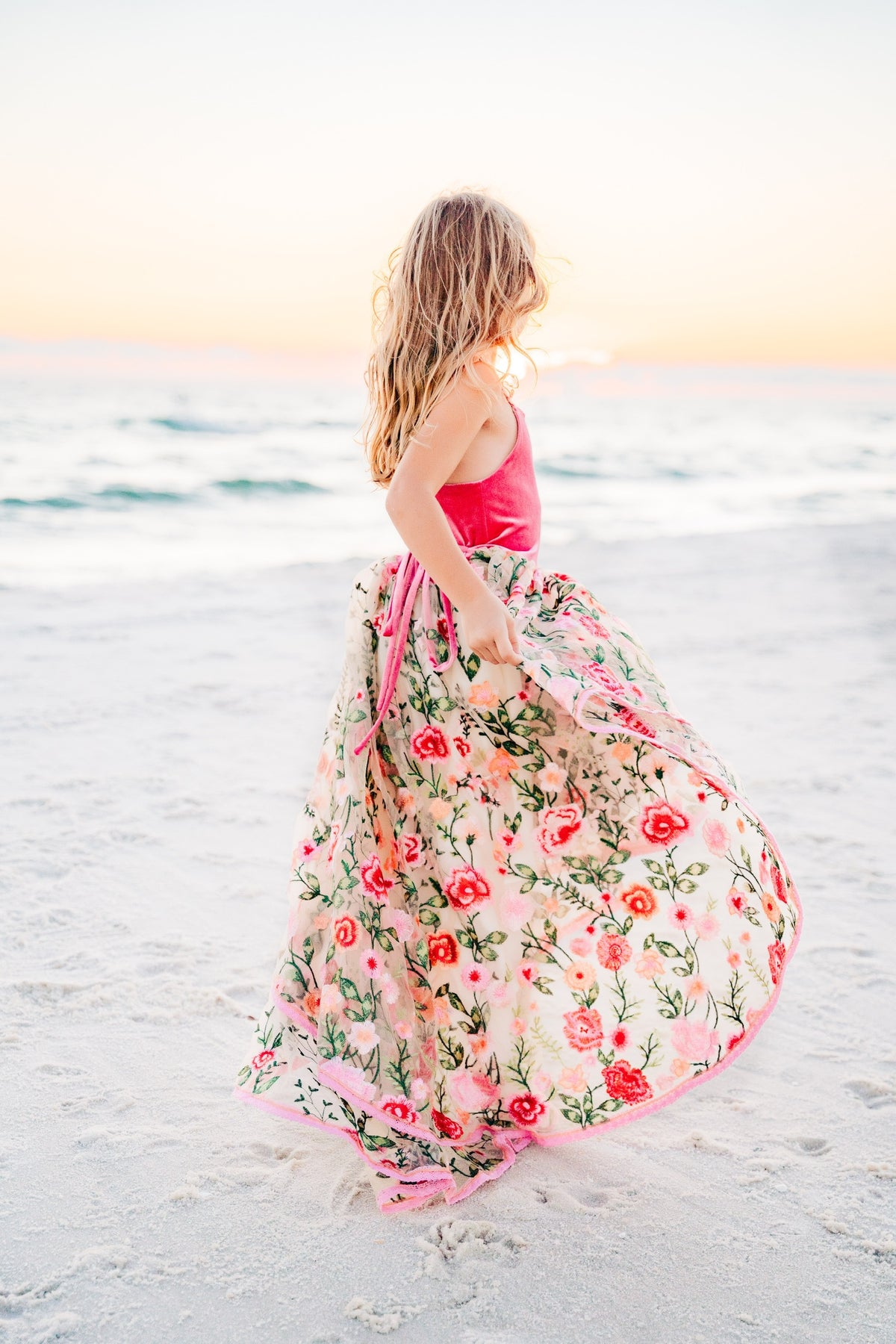 *PREORDER* Rose Petal Enchantment Flutter Sleeve High Low