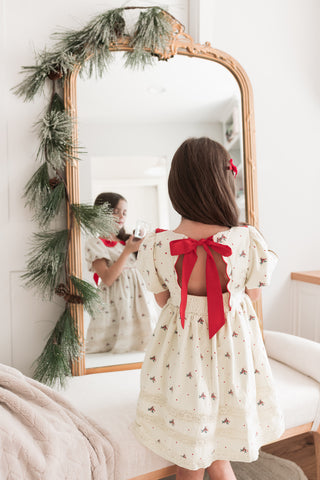 *PREORDER* Merry Mistletoe Charlotte Dress ~Short Sleeves