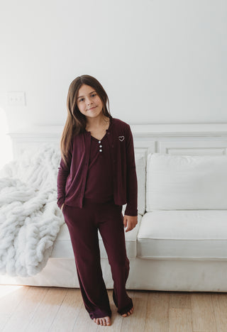Ribbed Bamboo Plum Lounge Bundle