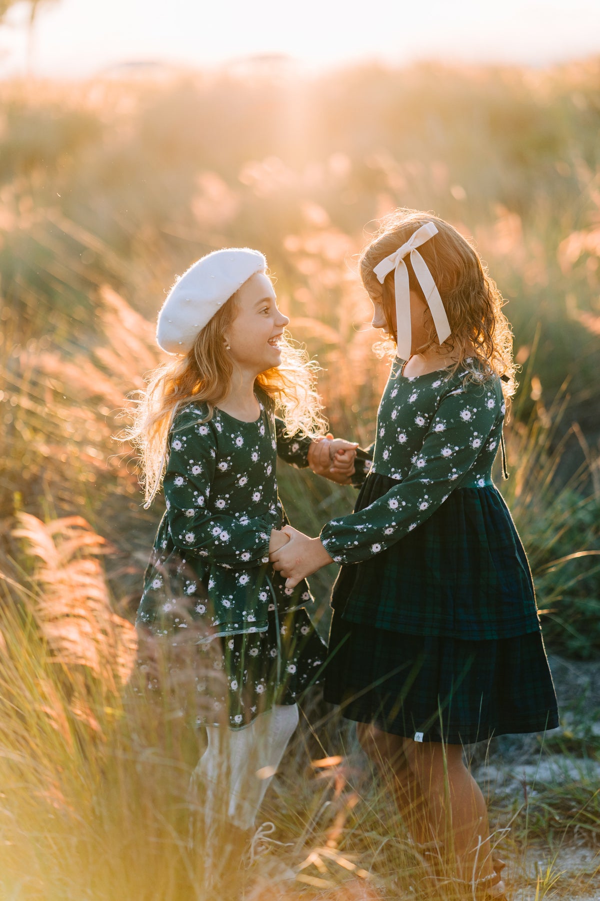 Emerald Frost and Flannel Dress