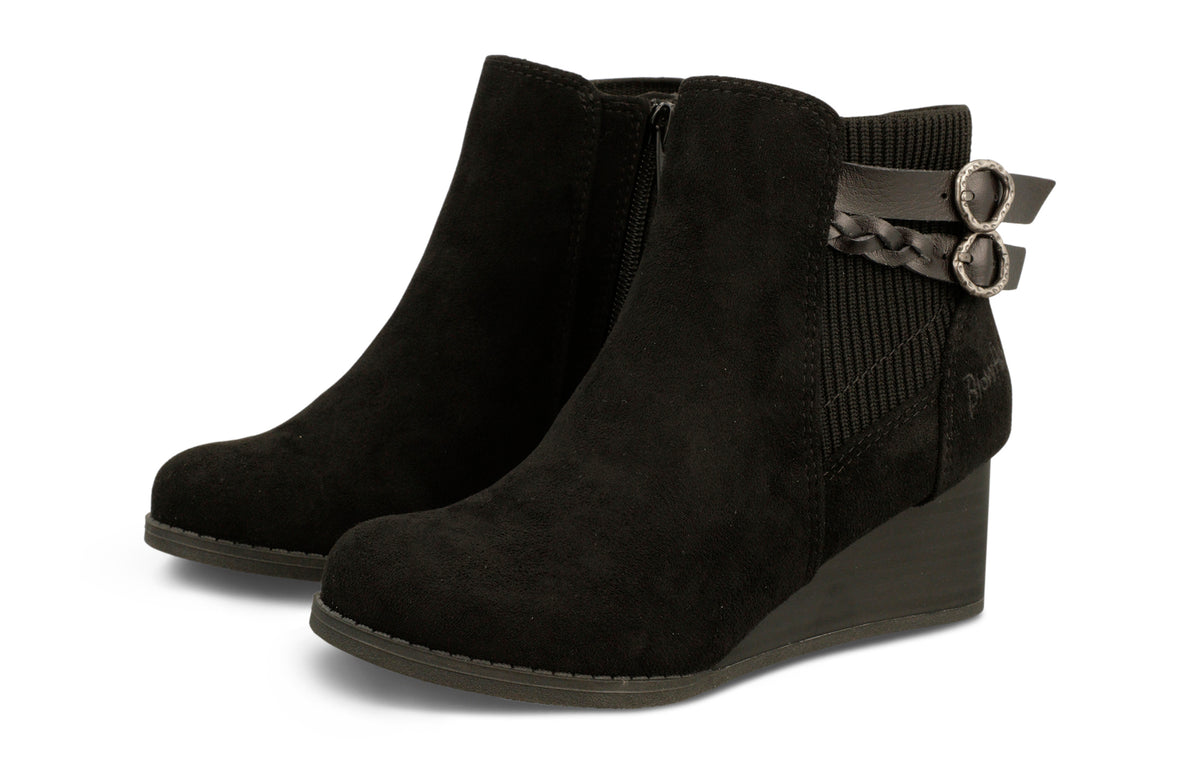 Pippy Wedge Boot - Black
