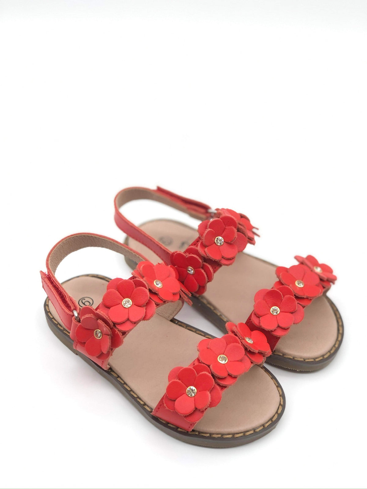 Flower Sandals - Red