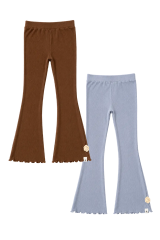 Flared Legging Bundle ~ Blue Haze and Brown Sugar