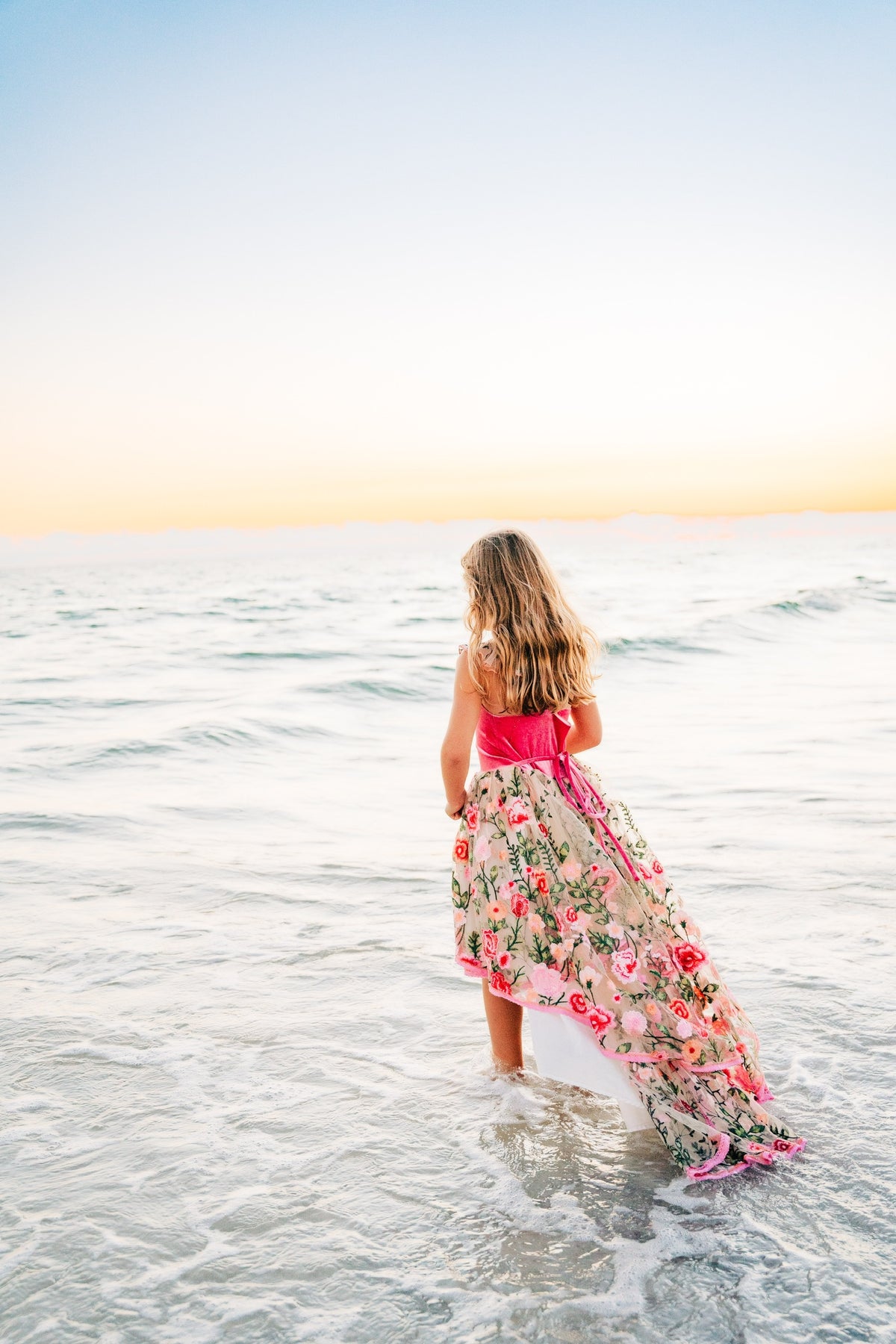 *PREORDER* Rose Petal Enchantment Flutter Sleeve High Low