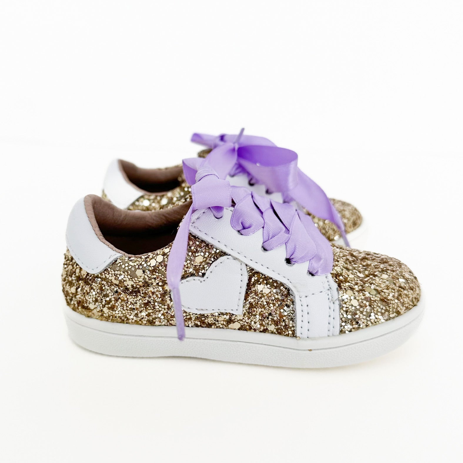 Gold Glitter Sneakers - Love and Grow Clothing Co