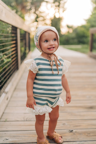 Morning Fog Striped Knit Set