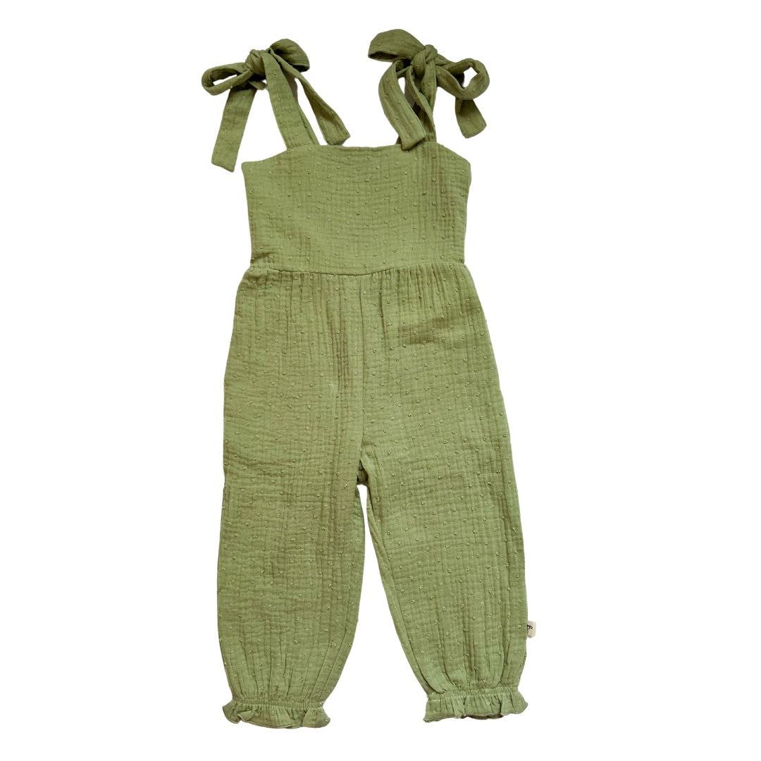 Sage Swiss Dot Gauze Jumper