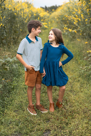 Blue Spruce Bubble Dress