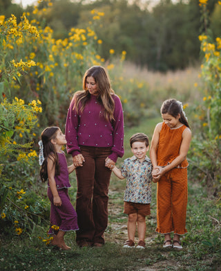 Gemstone Garden Button-Up Shirt