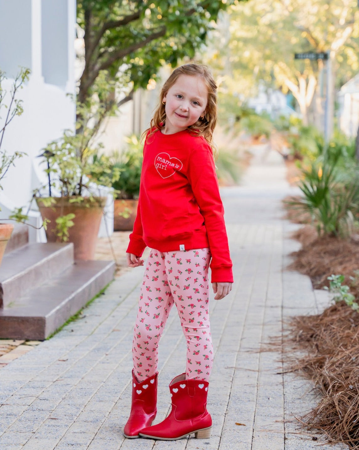 Red Mama&#39;s Girl Sweatshirt