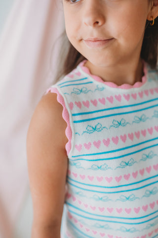 Heartstrings Knit Shorts Set