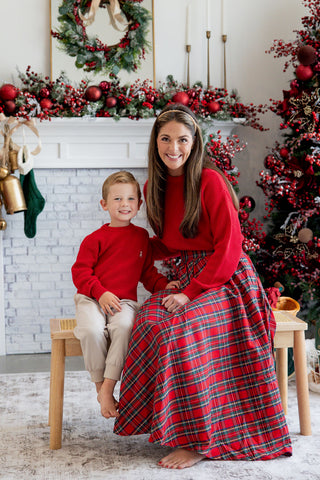 Women's Red Teddy Sweater