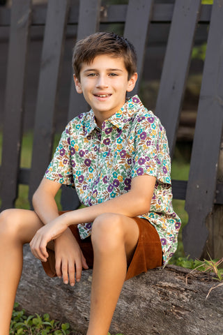 Gemstone Garden Button-Up Shirt