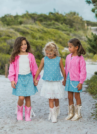 Candyland Denim Dolly Top