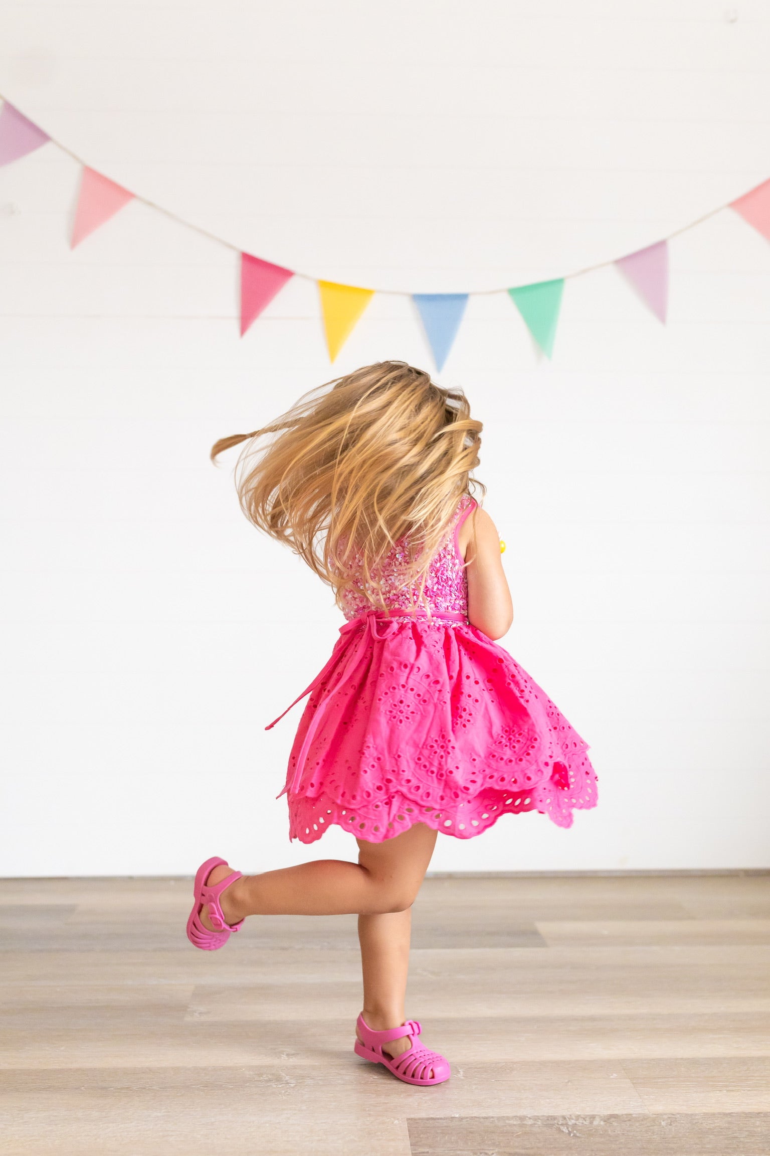 love and grow birthday dress Pink Lemonade Sequin Dress Set