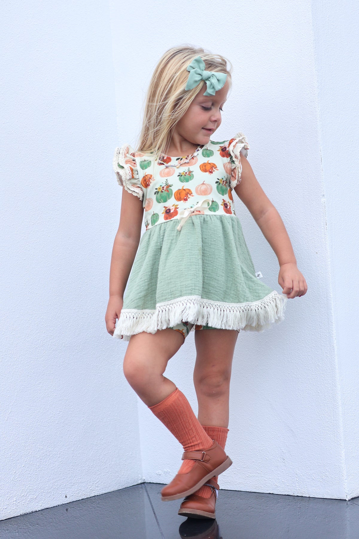 Pretty as a Pumpkin Vintage Tunic Set