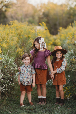 Corduroy Skort ~ Caramel