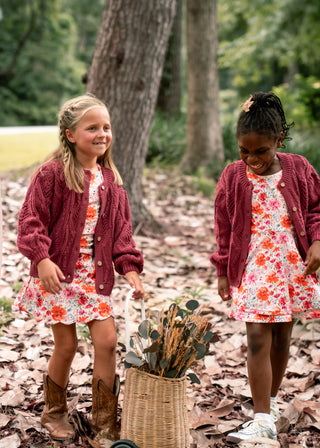 Saffron Blooms Athleisure Dress