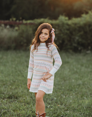 Boho Stripe Knit Sweater