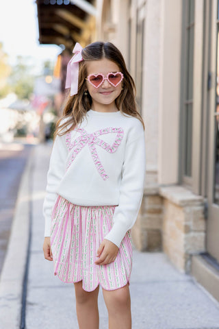 Heartstrings Scallop Skort