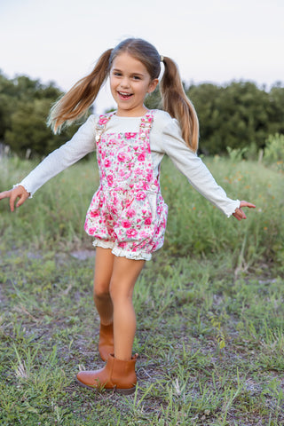 Prairie Rose Bloomer Overalls
