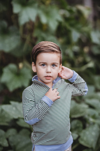 Sage Striped Pullover