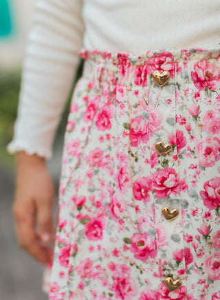 Prairie Rose Denim Skort