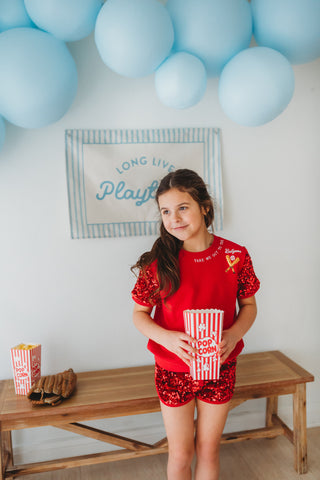 Sparkle Sport Set ~ Take Me Out To The Ballgame (Long sleeves & Short sleeves)