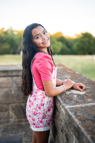 Rose Pink Puff Sleeve Layering Shirt