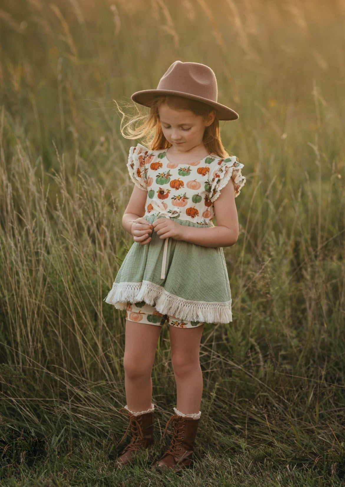 Pretty as a Pumpkin Vintage Tunic Set