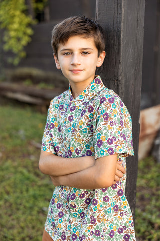 Gemstone Garden Button-Up Shirt