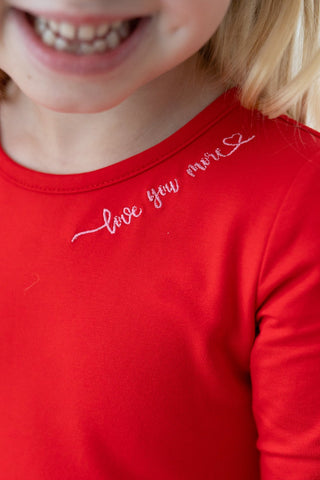 Love You More Scallop Tunic Set