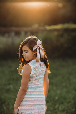 Boho Stripe Knit Dress Set