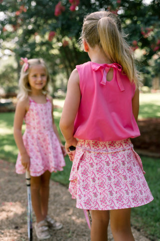 Poppy Skort ~ Bow Blossom (runs small, size up)