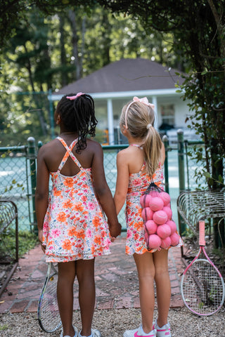 Saffron Blooms Athleisure Dress