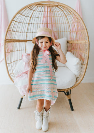 Seashore Stripe Knit Dress Set