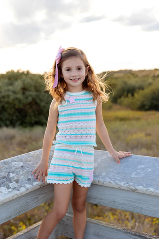 Seashore Stripe Knit Tank