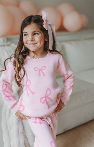 Rosy Ribbon Sweater