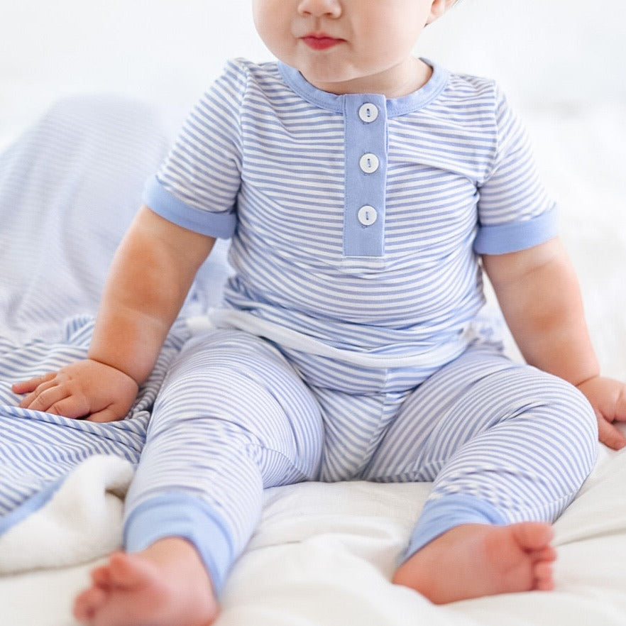 Sky Blue Stripe Comfort Set