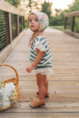 Morning Fog Striped Knit Set
