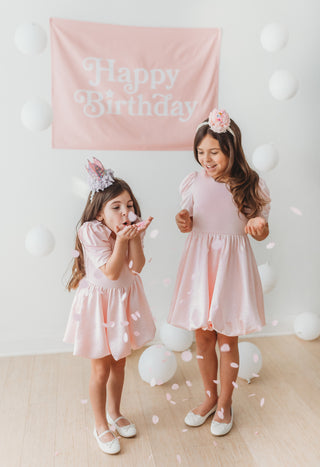 Taffeta Bubble Dress ~ Pink