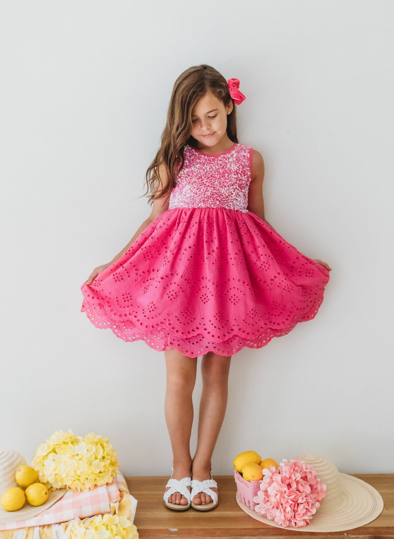 Pink Lemonade Sequin Dress Set Love and Grow Clothing Co Pink Lemonade Sequin Dress Set Love and Grow Clothing Co