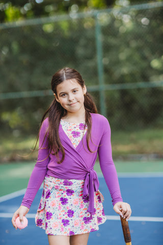 Girls' Wrap Top ~ Wildberry