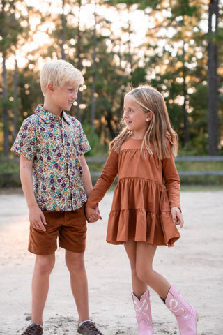 Long Sleeved Basic Set ~ Caramel