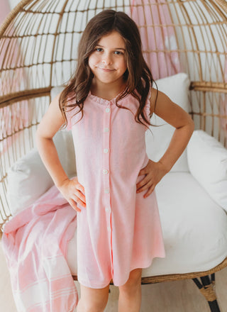 Terry Cover-up Dress ~ Orchid Pink