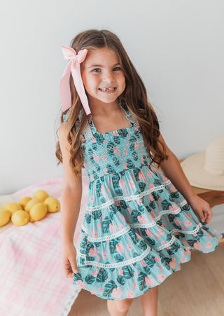 Hawaiian Smocked Dress